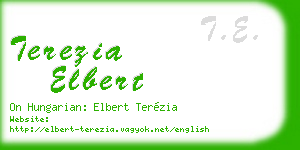 terezia elbert business card