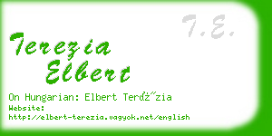 terezia elbert business card